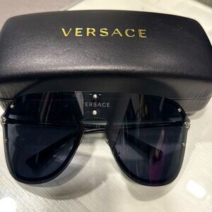 Versace vizor glasses.